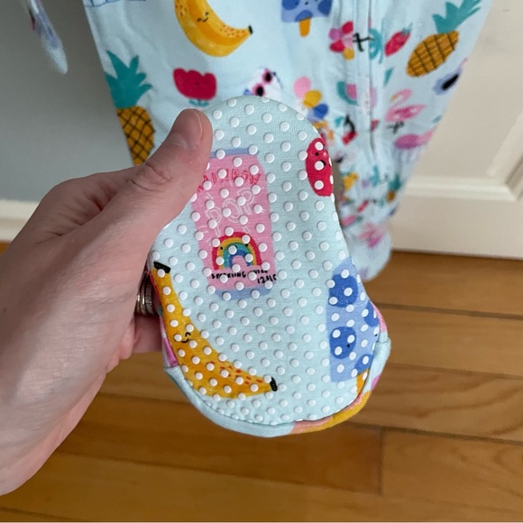 NWT Angel Dear Bamboo Ice Cream Giggles Zipper Footie Pajama - Picture 3 of 7